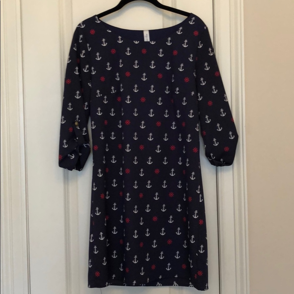 Navy Anchor Dress
